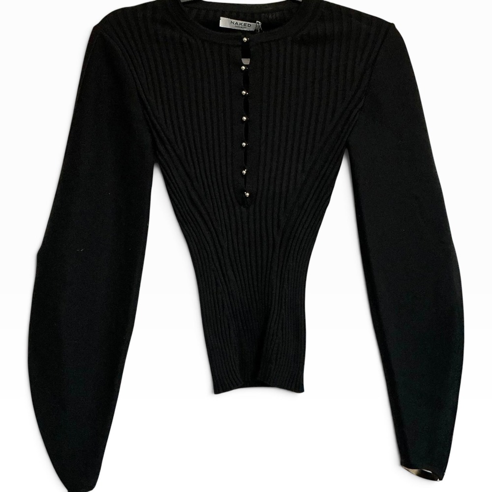 Naked Cashmere Leonetta Wool Silk Cashmere Sweater XS NWT $695 Sculptural Sleeve